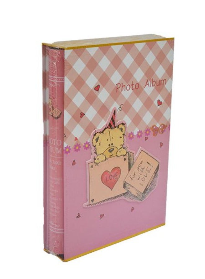 ديكور هيلز ألبوم صور ديكورهيلز بتصميم الدب المحبوب، فاخر، معبأ في صندوق، بتصميم كلاسيكي أنيق، منظم صور مميز للعائلة، وحفلات الزفاف، والسفر، والذكريات الخاصة، غلاف من الكتان الأنيق، تجليد متين، لحفظ التذكارات - Image 1